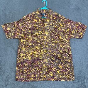 Tropical Tantrum Hawaiian Shirt XL Men’s Button Up Batik All Over Print Vintage